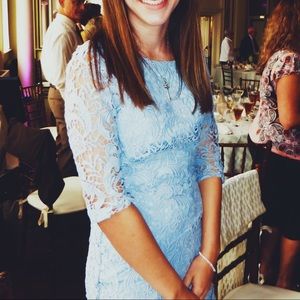 Boutique backless lace dress